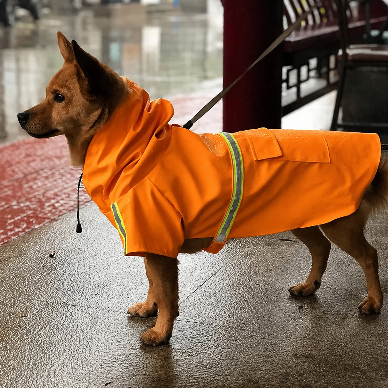 Corgi Cloak Style Dog Raincoat
