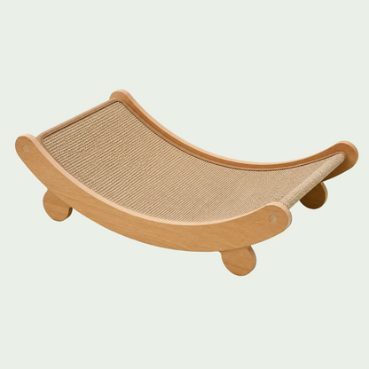 Wooden Cat Scratching Recliner